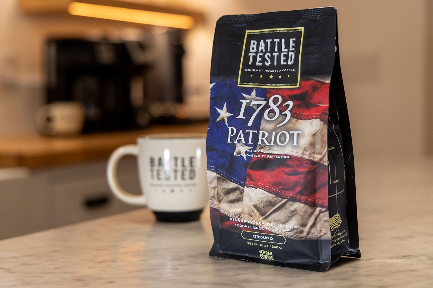 Battle Tested 1783 Patriot Roast gourmet coffee