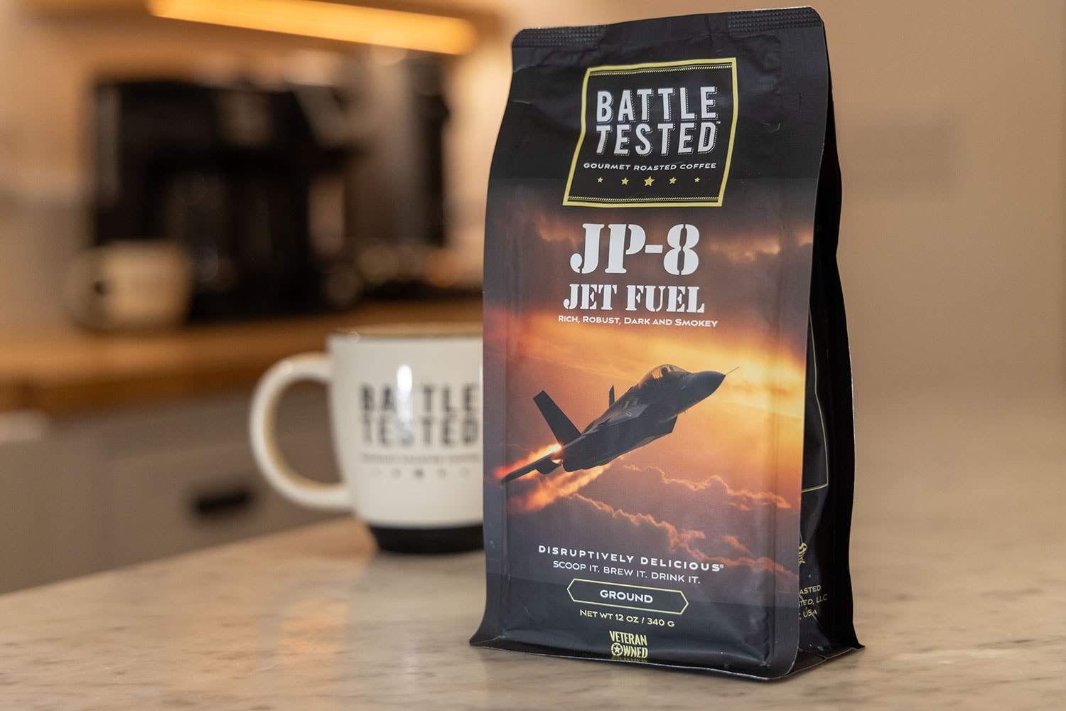 Battle Tested JP-8 Jet Fuel gourmet dark roast coffee